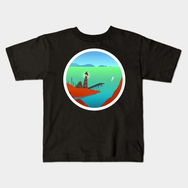 Lighthouse Kids T-Shirt by Apgar Arts